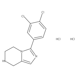 3-(3,4-dichlorophenyl)-5,6,7,8-tetrahydroimidazo[1,5-a]pyrazine;dihydrochloride结构式