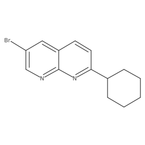 6-Bromo-2-cyclohexyl-1,8-naphthyridine结构式