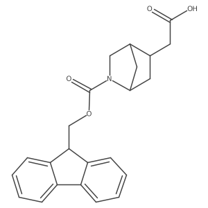 2-(2-{[(9H-fluoren-9-yl)methoxy]carbonyl}-2-azabicyclo[2.2.1]heptan-5-yl)acetic acid Structure