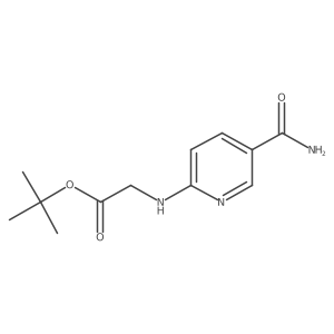 Tert-butyl 2-[(5-carbamoylpyridin-2-yl)amino]acetate结构式