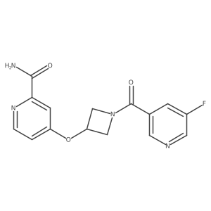 4-{[1-(5-Fluoropyridine-3-carbonyl)azetidin-3-yl]oxy}pyridine-2-carboxamide Structure