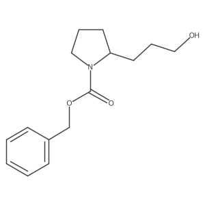 benzyl (2R)-2-(3-hydroxypropyl)pyrrolidine-1-carboxylate Structure