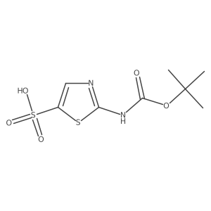 2-{[(Tert-butoxy)carbonyl]amino}-1,3-thiazole-5-sulfonic acid Structure