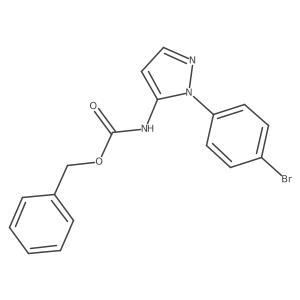 benzyl N-[1-(4-bromophenyl)-1H-pyrazol-5-yl]carbamate结构式