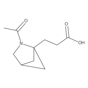 3-{2-Acetyl-2-azabicyclo[2.1.1]hexan-1-yl}propanoic acid结构式