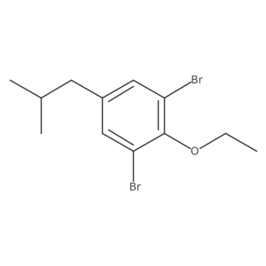 1,3-Dibromo-2-ethoxy-5-isobutylbenzene Structure