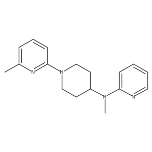 N-methyl-N-[1-(6-methylpyridin-2-yl)piperidin-4-yl]pyridin-2-amine结构式