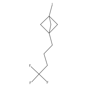 1-Iodo-3-(4,4,4-trifluorobutyl)bicyclo[1.1.1]pentane结构式