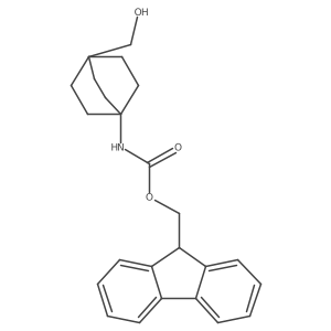 (9H-fluoren-9-yl)methyl N-[4-(hydroxymethyl)bicyclo[2.2.2]octan-1-yl]carbamate结构式
