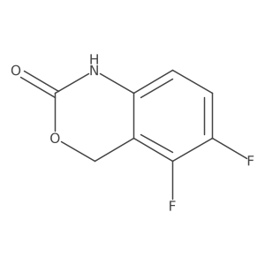 5,6-Difluoro-1,4-dihydro-2H-benzo[d][1,3]oxazin-2-one结构式