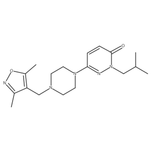 6-{4-[(3,5-Dimethyl-1,2-oxazol-4-yl)methyl]piperazin-1-yl}-2-(2-methylpropyl)-2,3-dihydropyridazin-3-one Structure