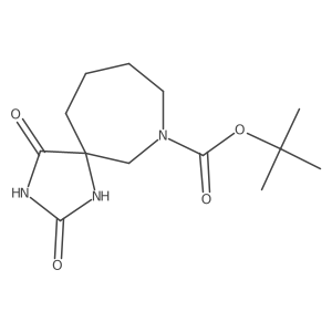 tert-Butyl 2,4-dioxo-1,3,7-triazaspiro[4.6]undecane-7-carboxylate结构式