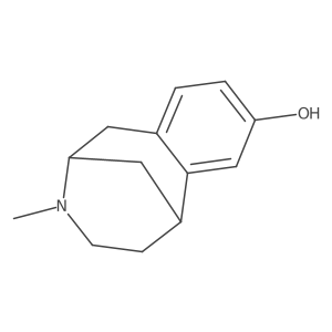 (2S)-3-Methyl-1,2,3,4,5,6-hexahydro-2,6-methano-3-benzazocin-8-ol结构式