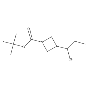tert-butyl 3-[(1R)-1-hydroxypropyl]azetidine-1-carboxylate结构式