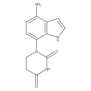 1-(4-amino-1H-indol-7-yl)-1,3-diazinane-2,4-dione结构式