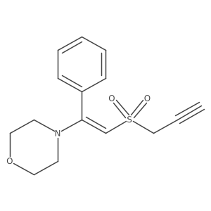 4-[1-Phenyl-2-(2-propyn-1-ylsulfonyl)ethenyl]morpholine结构式