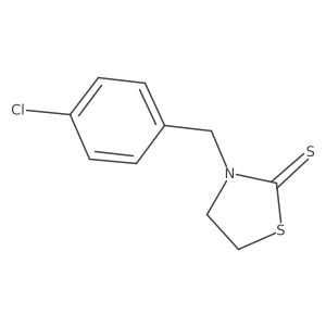 3-[(4-Chlorophenyl)methyl]-2-thiazolidinethione Structure