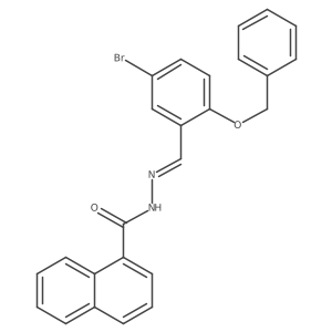 1-Naphthalenecarboxylic acid, 2-[[5-bromo-2-(phenylmethoxy)phenyl]methylene]hydrazide Structure