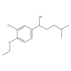 3-Chloro-I+/--[2-(dimethylamino)ethyl]-4-ethoxybenzenemethanol结构式