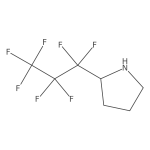 2-(Heptafluoropropyl)pyrrolidine Structure
