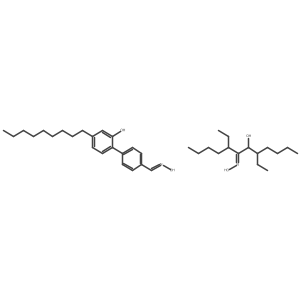 (7Z)-5,8-diethyl-7-hydroxyiminododecan-6-ol;2-[4-[(E)-hydroxyiminomethyl]phenyl]-5-nonylphenol结构式