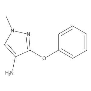 1-methyl-3-phenoxy-1H-pyrazol-4-amine结构式
