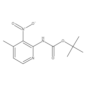 Tert-butyl (4-methyl-3-nitropyridin-2-yl)carbamate Structure