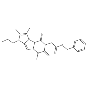 benzyl 2-{1,6,7-trimethyl-2,4-dioxo-8-propyl-1H,2H,3H,4H,8H-imidazo[1,2-g]purin-3-yl}acetate Structure
