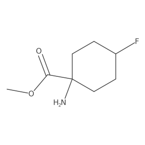 Methyl 1-amino-4-fluoro-cyclohexanecarboxylate Structure