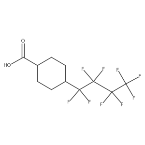 (1r,4r)-4-(Nonafluorobutyl)cyclohexane-1-carboxylic acid structure