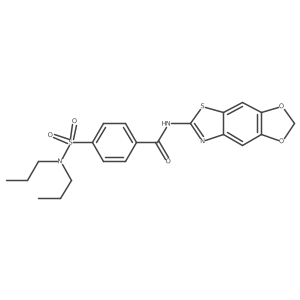 N-([1,3]dioxolo[4',5':4,5]benzo[1,2-d]thiazol-6-yl)-4-(N,N-dipropylsulfamoyl)benzamide Structure