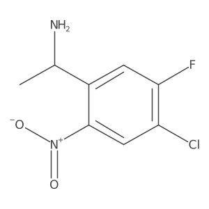 4-Chloro-5-fluoro-I+/--methyl-2-nitrobenzenemethanamine结构式
