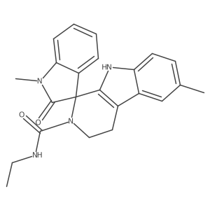 N-ethyl-1',6-dimethyl-2'-oxo-1',2',4,9-tetrahydrospiro[beta-carboline-1,3'-indole]-2(3H)-carboxamide Structure