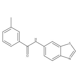 N-(benzo[d]thiazol-6-yl)-3-methylbenzamide Structure