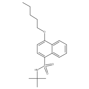 (Tert-butyl)[(4-pentyloxynaphthyl)sulfonyl]amine Structure
