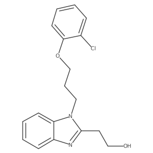 2-{1-[3-(2-chlorophenoxy)propyl]-1H-benzimidazol-2-yl}ethanol结构式