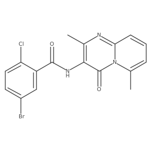 5-bromo-2-chloro-N-{2,6-dimethyl-4-oxo-4H-pyrido[1,2-a]pyrimidin-3-yl}benzamide Structure