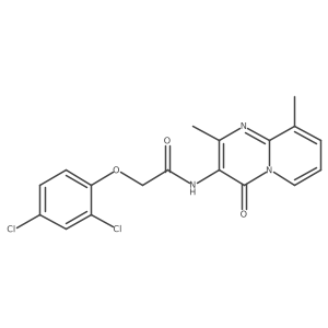 2-(2,4-dichlorophenoxy)-N-(2,9-dimethyl-4-oxo-4H-pyrido[1,2-a]pyrimidin-3-yl)acetamide结构式