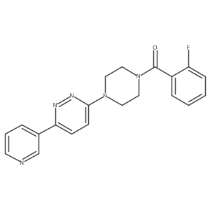 3-[4-(2-Fluorobenzoyl)piperazin-1-yl]-6-(pyridin-3-yl)pyridazine Structure