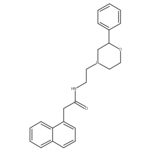 2-(naphthalen-1-yl)-N-(2-(2-phenylmorpholino)ethyl)acetamide结构式