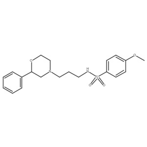 4-methoxy-N-(3-(2-phenylmorpholino)propyl)benzenesulfonamide结构式