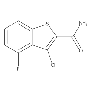 3-Chloro-4-fluoro-1-benzothiophene-2-carboxamide Structure