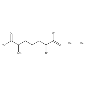 rel-(2R,6S)-2,6-Diaminoheptanedioic acid dihydrochloride Structure