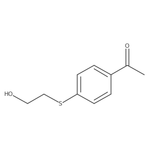1-[4-[(2-Hydroxyethyl)thio]phenyl]ethanone结构式