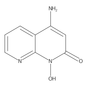 4-amino-1-hydroxy-1,8-naphthyridin-2(1H)-one结构式