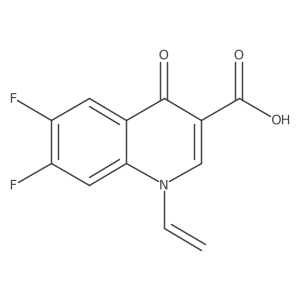 6,7-Difluoro-1-vinyl-1,4-dihydro-4-oxo-3-quinoline-carboxylic acid结构式