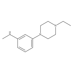 [3-(4-Ethyl-piperazin-1-yl)-phenyl]-methyl-amine结构式
