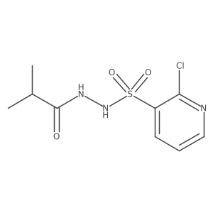 N'-[(2-chloropyridin-3-yl)sulfonyl]-2-methylpropanehydrazide结构式