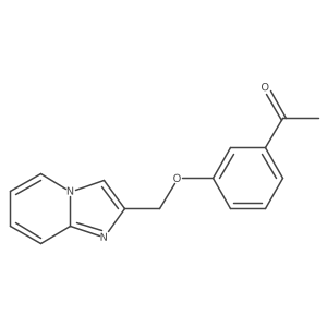 1-(3-{Imidazo[1,2-a]pyridin-2-ylmethoxy}phenyl)ethan-1-one Structure