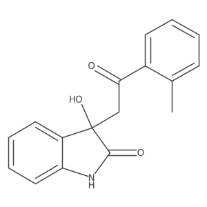 3-hydroxy-3-[2-(2-methylphenyl)-2-oxoethyl]-1,3-dihydro-2H-indol-2-one结构式